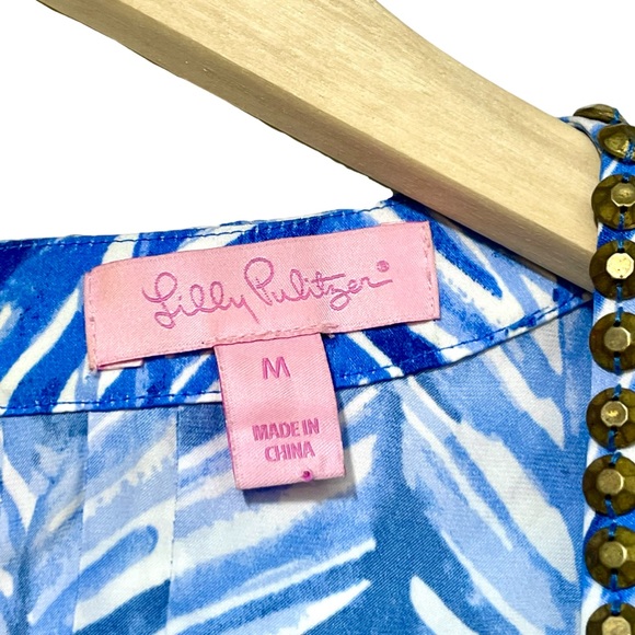 Lilly Pulitzer Colby Costa Verde Lapis Blue Romper - Picture 4 of 6